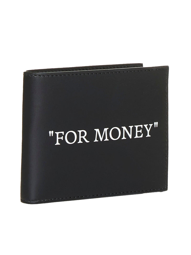 Off-White Wallet In Black Leather - Men - Piano Luigi