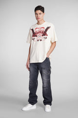 Balmain T-shirt In Beige Cotton - Men - Piano Luigi