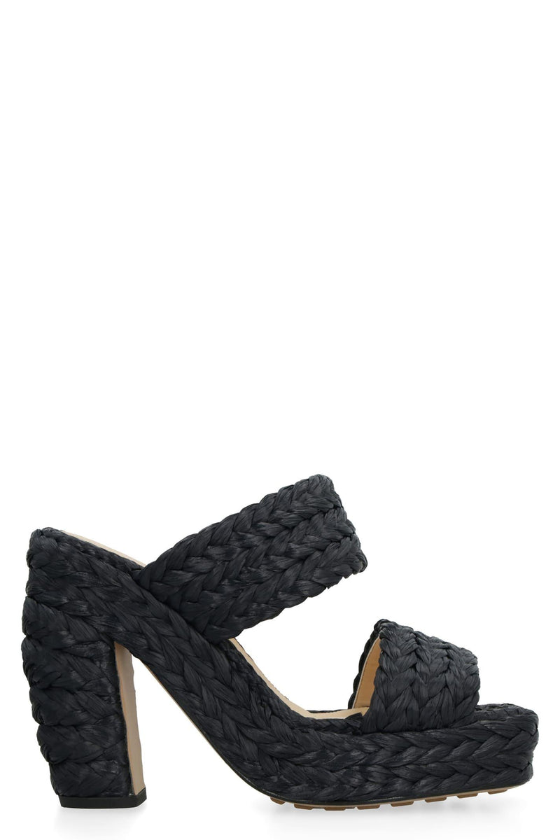 Bottega Veneta Canalazzo Raffia Mules - Women - Piano Luigi