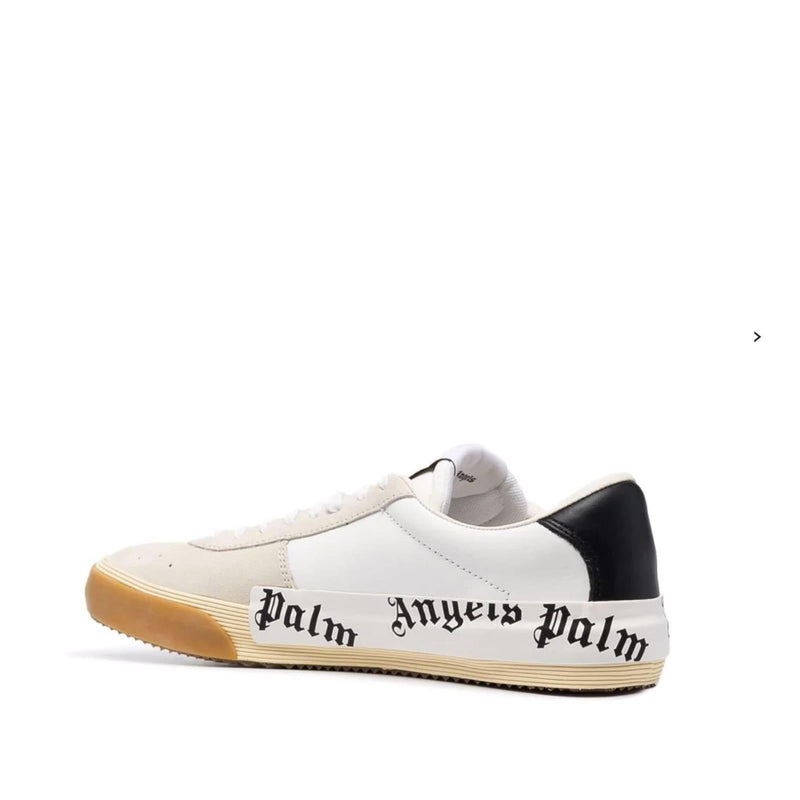 Palm Angels Leather Logo Sneakers - Men - Piano Luigi