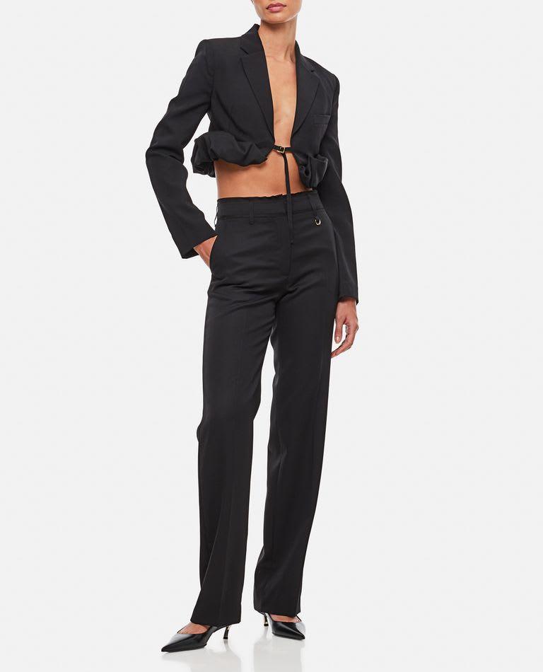 Jacquemus Le Pantalon Ficelle Wool Trousers - Women - Piano Luigi