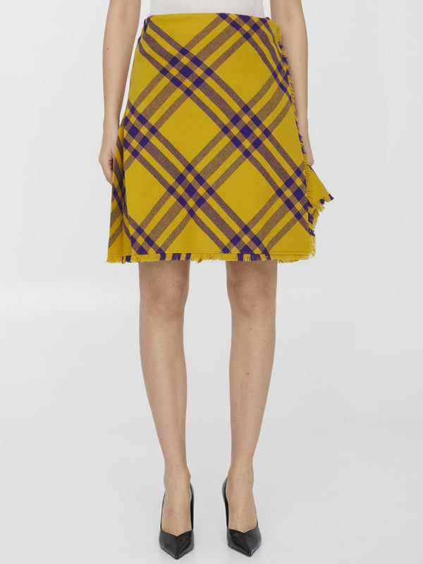 Burberry Check Wool Kilt - Women - Piano Luigi