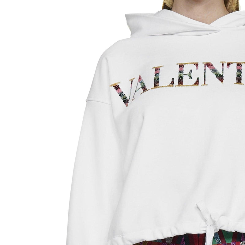 Valentino Cotton Logo Sweatshirt - Women - Piano Luigi