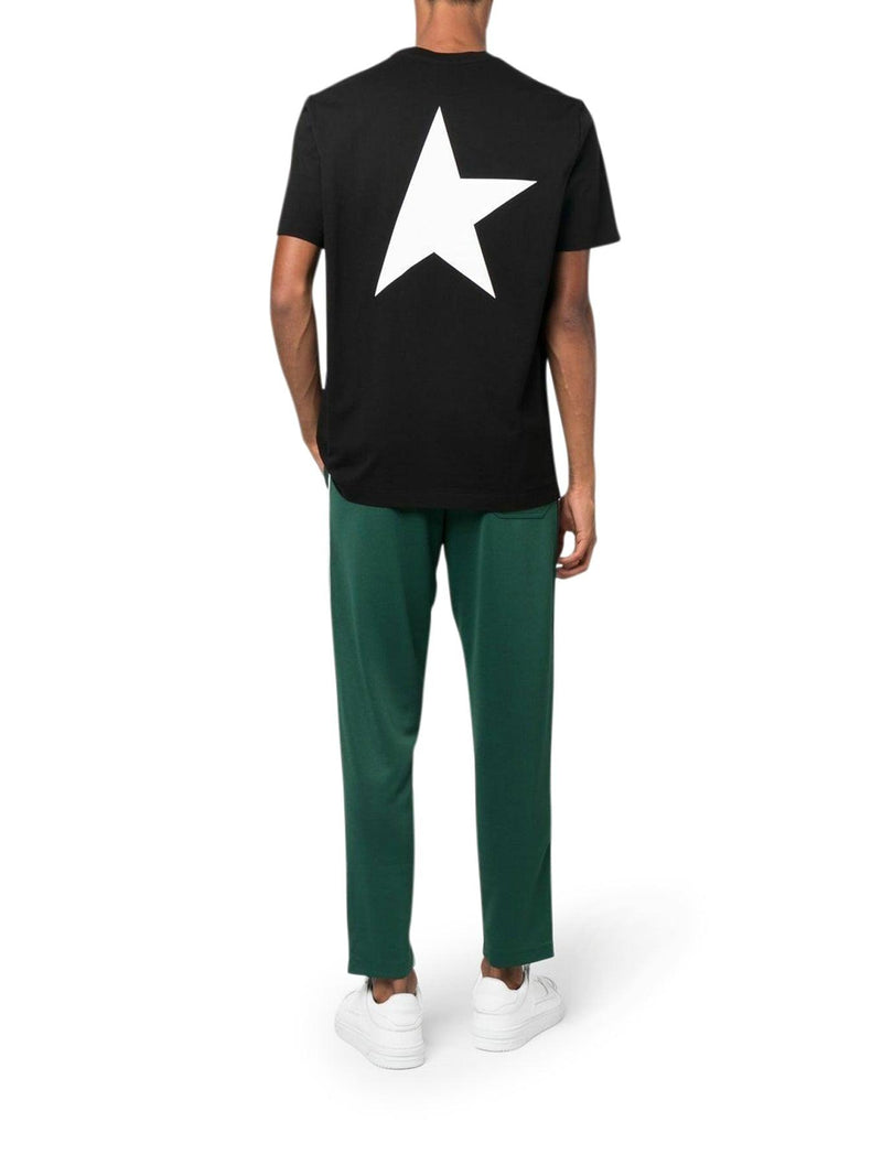 Golden Goose Star M`s Regular T-shirt / Logo/ Big Star Back/ Blackboard - Men - Piano Luigi