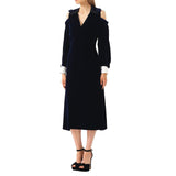 Fendi Velvet Midi Dress - Women - Piano Luigi