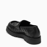 Bottega Veneta Black Leather Loafers - Men - Piano Luigi