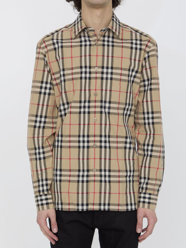 Burberry Check Cotton Shirt - Men - Piano Luigi