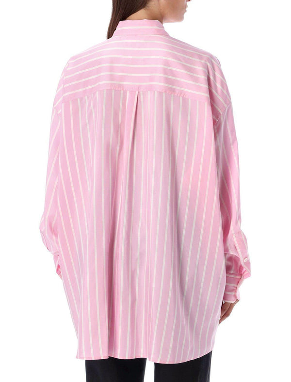 Bottega Veneta Striped Oversize-fit Shirt - Women - Piano Luigi