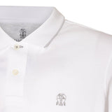 Brunello Cucinelli Logo-embroidered Short-sleeved Polo Shirt - Men - Piano Luigi