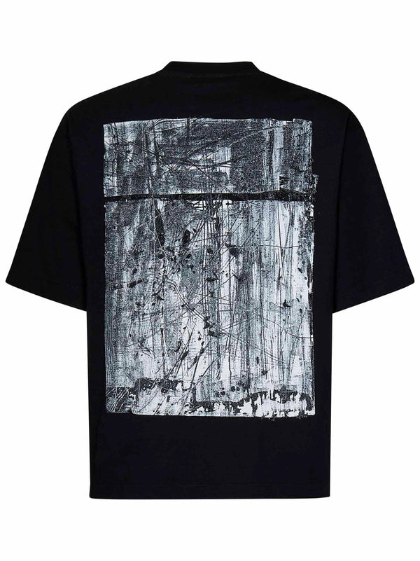 Off-White T-shirt In Black Cotton - Men - Piano Luigi