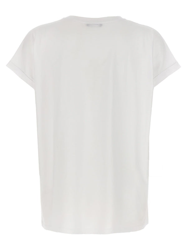 Balmain Flocked Logo T-shirt - Women - Piano Luigi