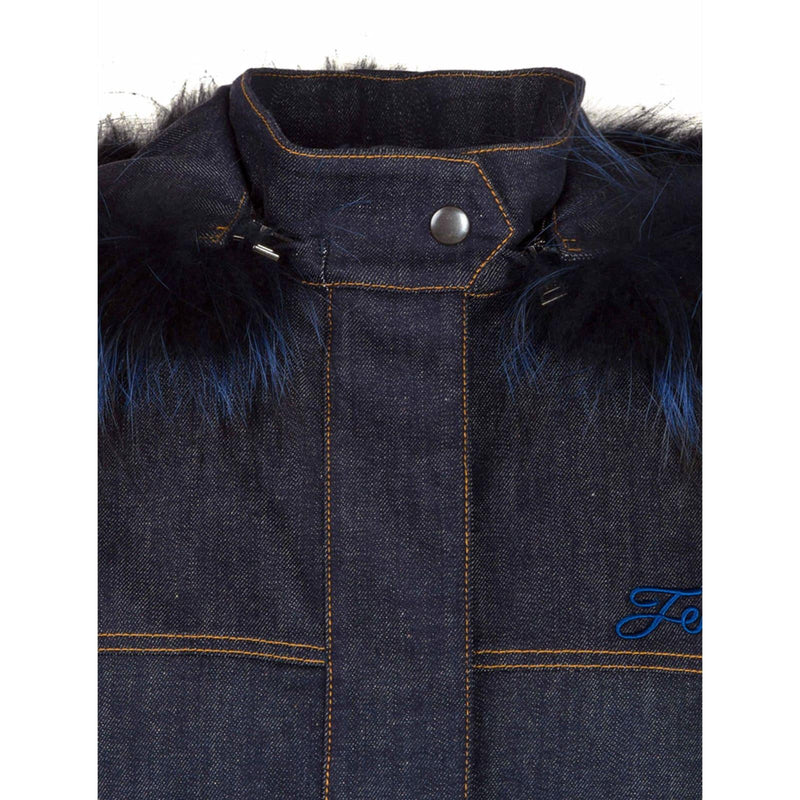 Fendi Denim Parka Jacket - Women - Piano Luigi