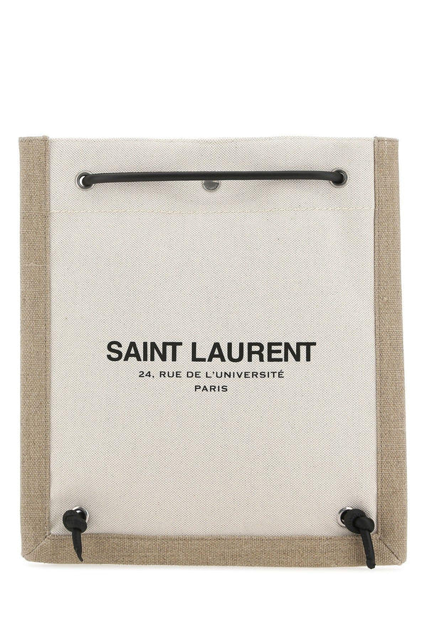 Saint Laurent Two-tone Canvas Université Crossbody Bag - Men - Piano Luigi