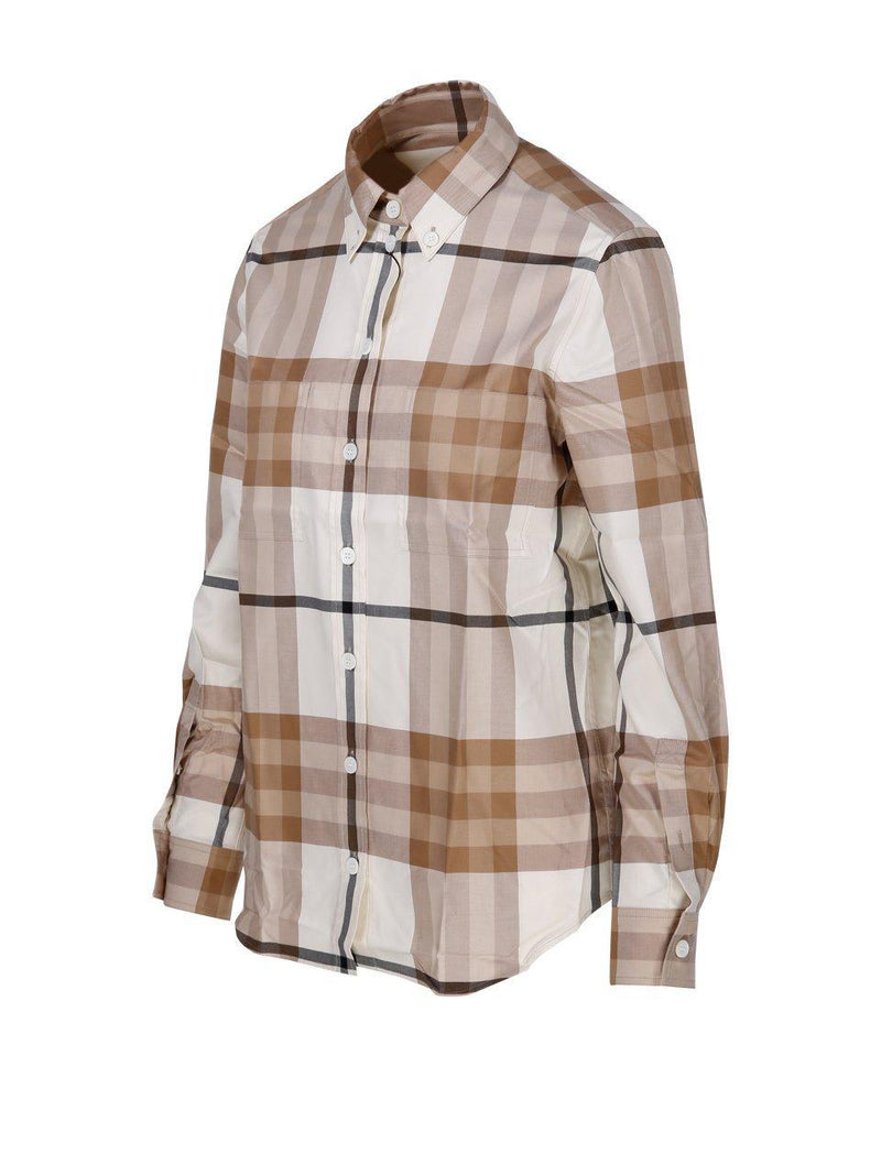 Burberry Checked Long-sleeved Shirt - Women - Piano Luigi