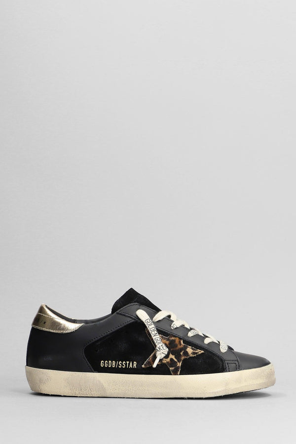 Golden Goose Superstar Sneakers In Black Leather - Women - Piano Luigi