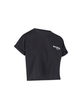 Balmain Logo Crop T-shirt - Women - Piano Luigi