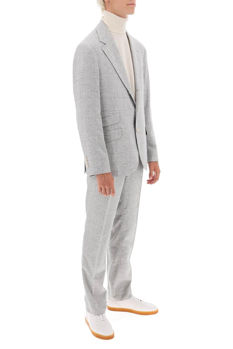 Brunello Cucinelli Prince Of Wales Tailored Suit - Men - Piano Luigi