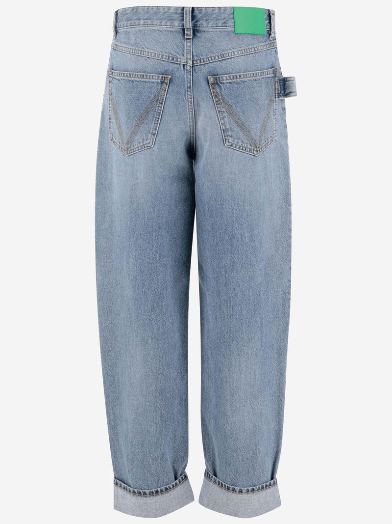 Bottega Veneta Denim Turned Up Jeans - Women - Piano Luigi