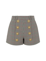 Balmain Prince Of Wales Shorts - Women - Piano Luigi