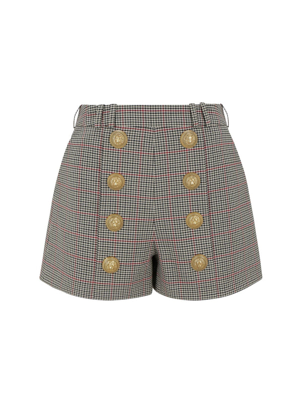 Balmain Prince Of Wales Shorts - Women - Piano Luigi