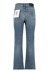 Golden Goose Embroidered Patch Cropped Jeans - Women - Piano Luigi