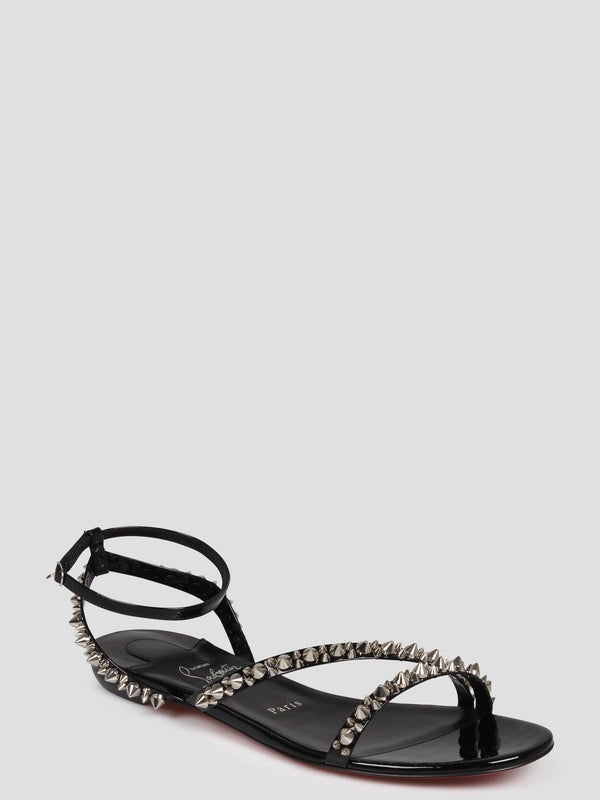 Christian Louboutin Mafaldina Spikes Flat Sandals - Women - Piano Luigi