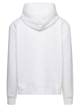 Jacquemus White Hoodie With Contrasting Logo Embroidery In Cotton Woman - Women - Piano Luigi