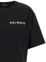 Balmain Logo Cropped T-shirt - Women - Piano Luigi