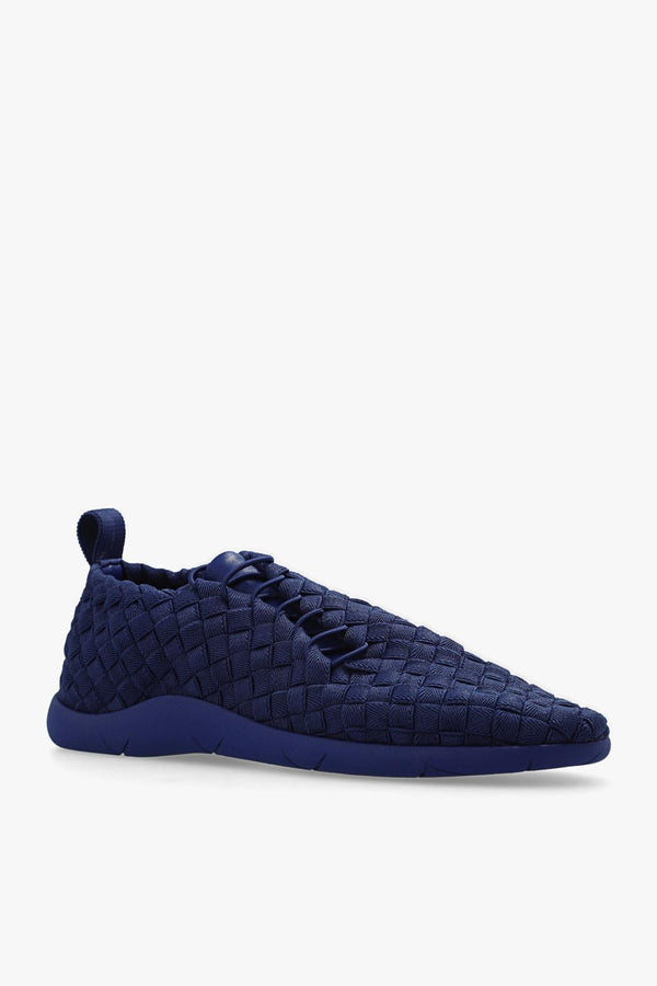 Bottega Veneta Sneakers With intrecciato Weave - Men - Piano Luigi