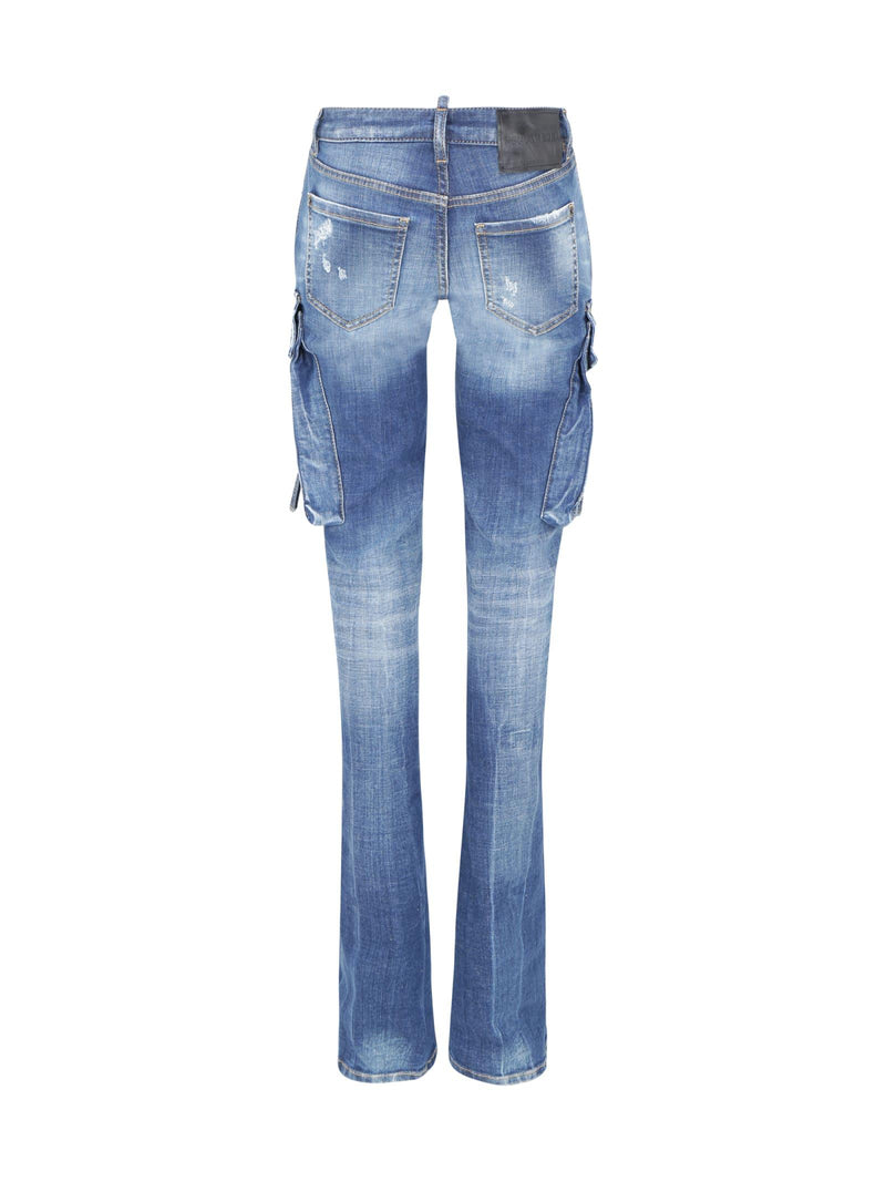 Dsquared2 Indigo Blue Stretch-cotton Denim Jeans - Women - Piano Luigi