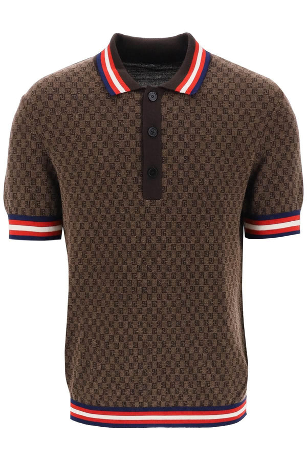 Balmain Polo In Brown Wool - Men - Piano Luigi