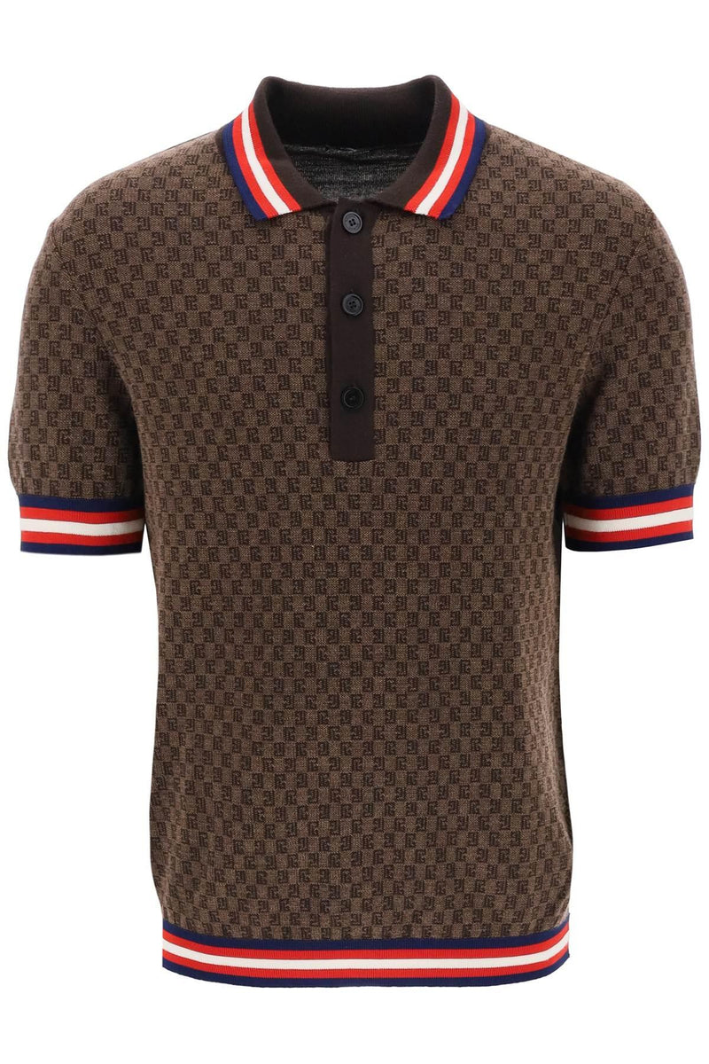 Balmain Polo In Brown Wool - Men - Piano Luigi