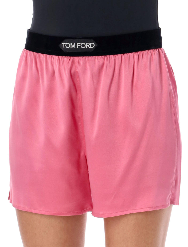 Tom Ford Stretch Silk Satin Boxer Shorts - Women - Piano Luigi