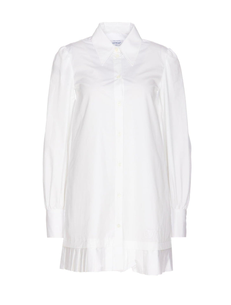 Off-White Overshirt Dress - Women - Piano Luigi