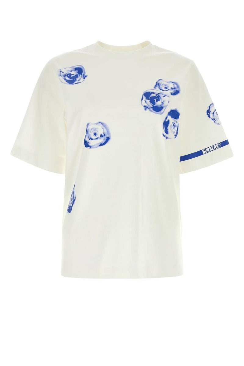 Burberry White Cotton T-shirt - Women - Piano Luigi