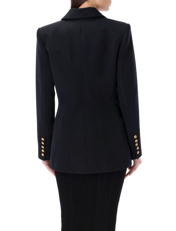 Balmain Crepe Jacket With A Shawl Collar - Women - Piano Luigi