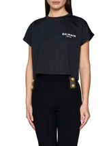 Balmain Cotton Crew-neck T-shirt - Women - Piano Luigi