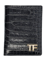 Tom Ford Printed Croc Folding Wallet - Men - Piano Luigi