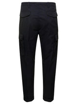 Tom Ford Black Straight Leg Cargo Pants In Cotton Man - Men - Piano Luigi