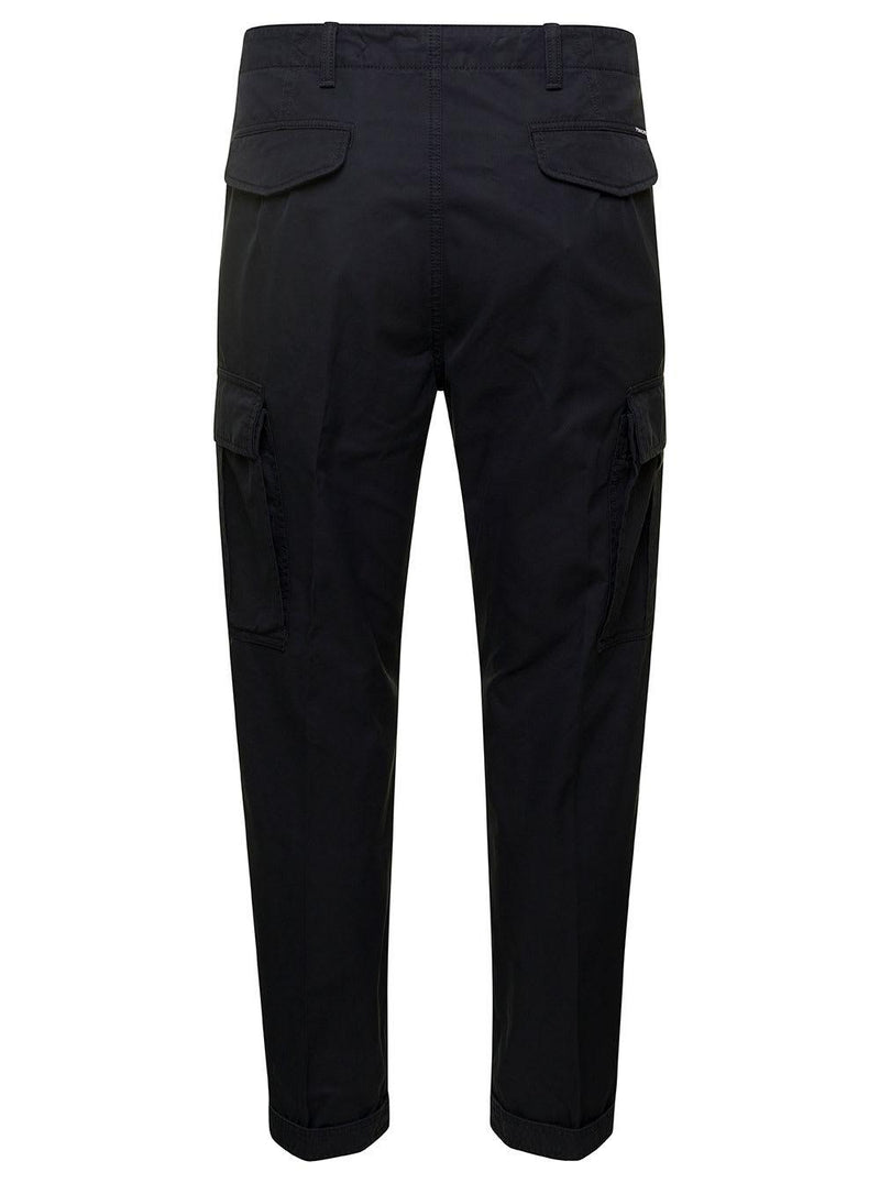 Tom Ford Black Straight Leg Cargo Pants In Cotton Man - Men - Piano Luigi