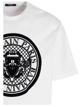 Balmain coin Flock T-shirt - Men - Piano Luigi