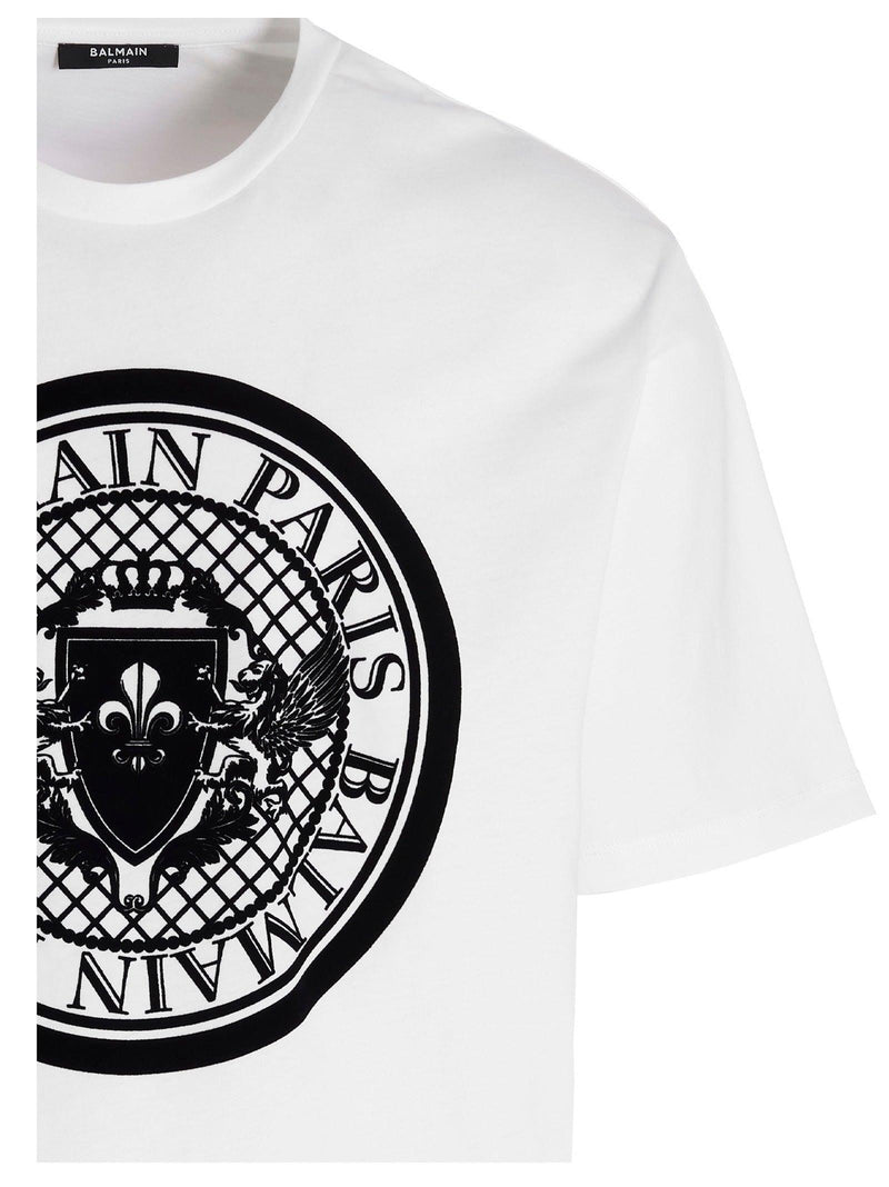 Balmain coin Flock T-shirt - Men - Piano Luigi