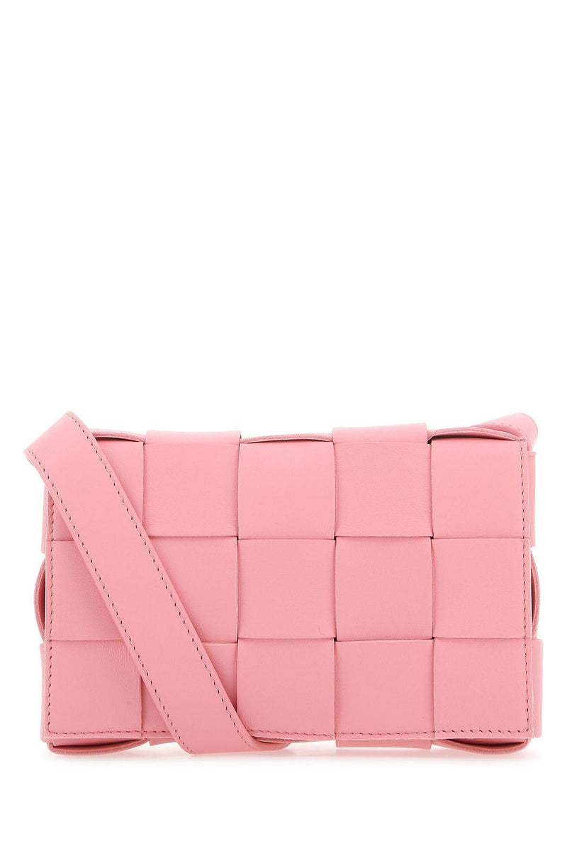 Bottega Veneta Pink Leather Small Cassette Crossbody Bag - Women - Piano Luigi