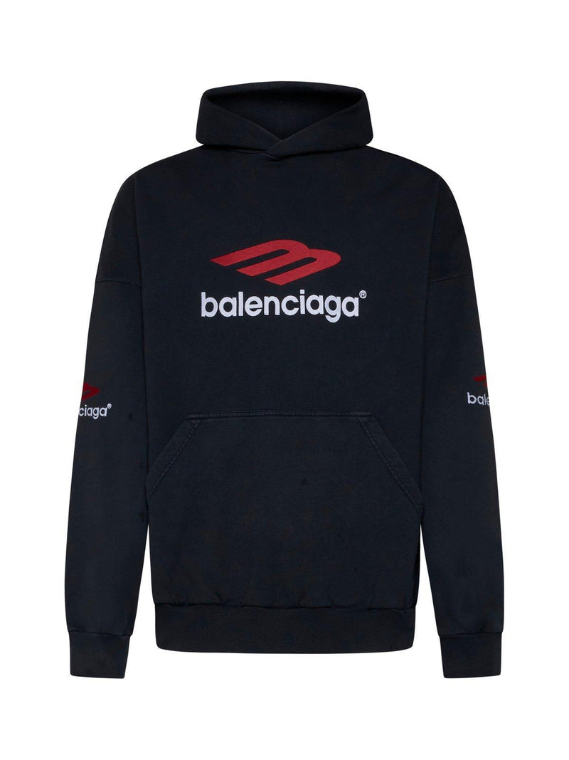 Balenciaga 3b Icon Embroidered Hoodie - Men - Piano Luigi