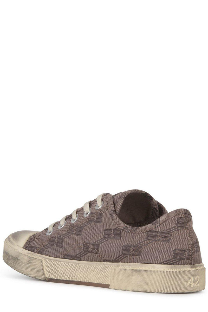 Balenciaga All-over Monogram Print Laced Sneakers - Men - Piano Luigi