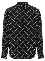 Balenciaga Allover Logo Printed Long-sleeved Shirt - Men - Piano Luigi