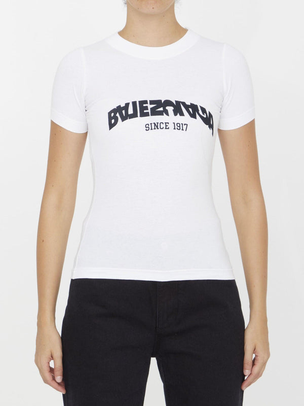 Balenciaga Back Flip Logo T-shirt - Women - Piano Luigi
