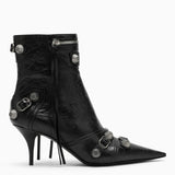 Balenciaga Black Leather Cagole Ankle Boot - Women - Piano Luigi