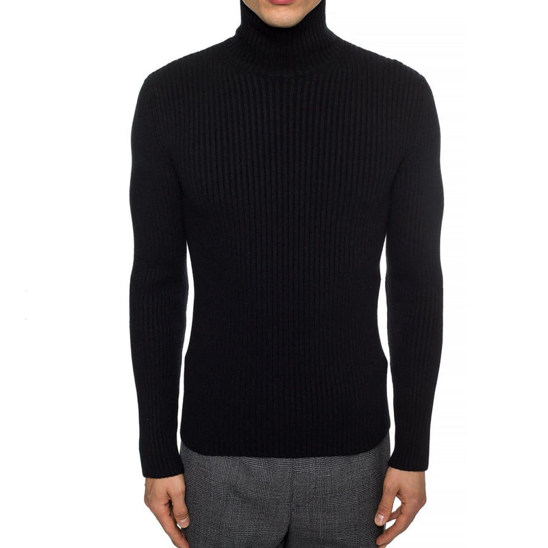 Balenciaga Cashmere Blend Rib Knit Turtleneck - Men - Piano Luigi