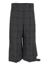 Balenciaga Checked Deconstructed Long Shorts - Women - Piano Luigi